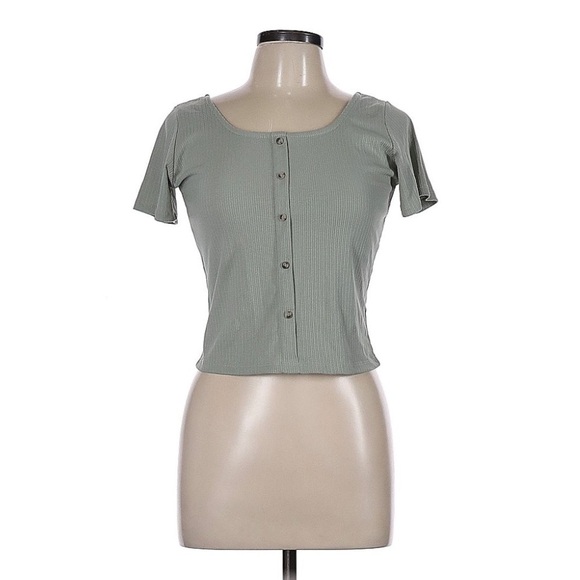 Beinuor Button Down Crop Top | SIZE L - Picture 1 of 2